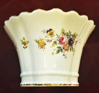 Fine Bone China Planter Vase Flower Pot Bowl Signed Minton Marlow Pattern  • $85