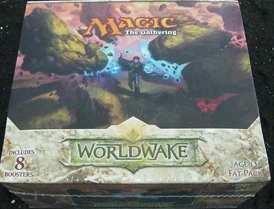Magic The Gathering MTG WORLDWAKE Factory Sealed Fat Pack - Brand New • $449.95