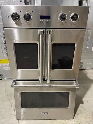 Viking VDOF7301SS 30 Inch French Door Double Wall Oven • $4900