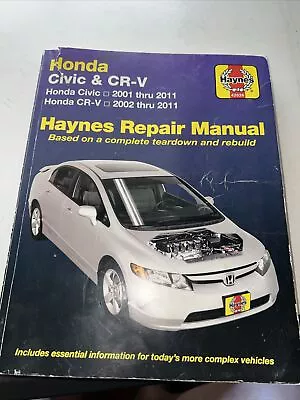 Haynes 42026 Repair Manual For Honda Civic 2001-2011 & Honda CR-V 2002-2011 • $12.75