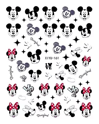 Mickey Mouse Minnie Mouse Disneyland Cartoon Nail Art Water Decals-XIYU 161 • $1.99