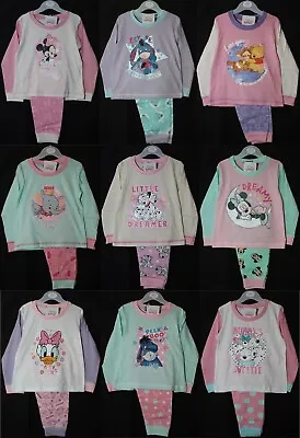 Baby Girls Character Pyjamas/Long-Sleeved PJs In A Choice Of Styles 6-24 Months • £7.95