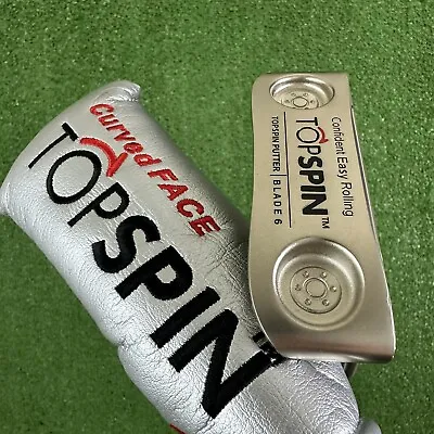 TopSpin Putter Blade 6 Weighted Milled James Mile Short Putting Machine RH 34” • $119.99