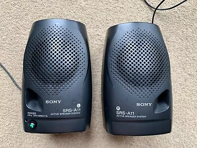 Sony SRS-A11 Multimedia Speaker System Portable Speakers In Black. • £4.99