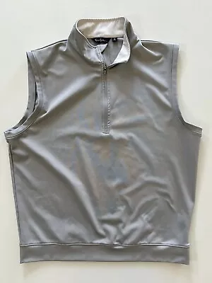 Walter Hagen Men’s Essentials Golf Vest Quarter Zip Gray Size M Athleisure PGA • $19.99