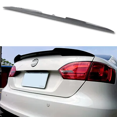 Carbon Fiber Look Car Rear Spoiler Tail Wing Trim For Volkswagen VW Passat Jetta • $69.05