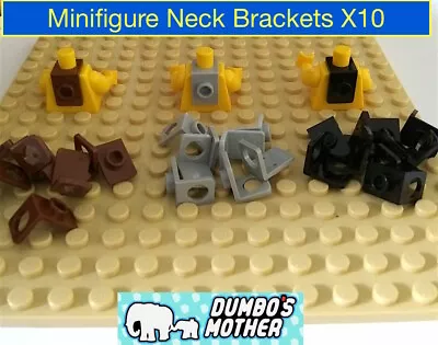 LEGO Minifigure Neck Bracket W/ Back Stud Minifigure Body Wear NEW X10 UPIC • $8.14