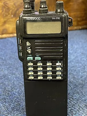 Kenwood TH-77E Dual Band 2m 70cm Handheld Transceiver (NO CHARGER) • £15