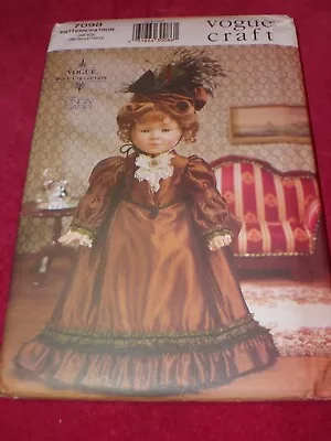 🌺 Vogue #7098-beautiful 18  (fits American Girl) Historical Clothing Pattern Ff • $12.34