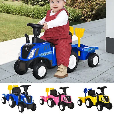 Ride On Tractor Toddler Foot To Floor Slider W/ Horn Storage For 12-36 Months • £42.99
