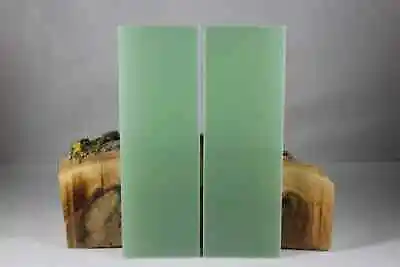 2 Pcs Of .312  Jade Green G-10 Knife Handle Material Blank Scales G10 6  X 2  • $12