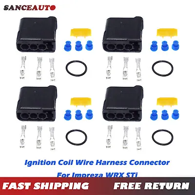 Ignition Coil Harness Connector-Terminal & Plug Set For Subaru Impreza WRX-STi • $16.73