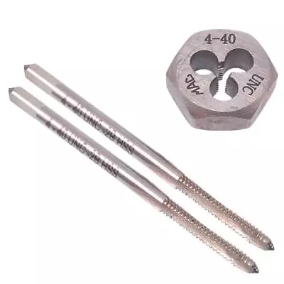 HSS 4-40 Taper & Plug Tap & 4-40 Hexagon Die Thread Right Hand Set • $12.40