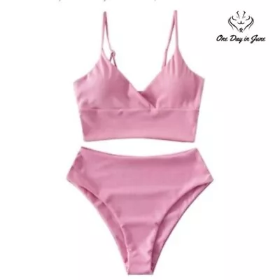 Zaful High Cut Surplice Bikini Swimsuit Size M • $18