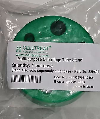 Celltreat 229409 Multi-Purpose Centrifuge Tube Stand Non-Sterile Lote 4 Pcs. • $47.99