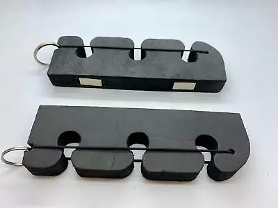 £8.79 • Buy 2x 16cm Car Rod Holder Stand, Rod Rack, Strong Foam, Magnetic Back, Fly Fishing