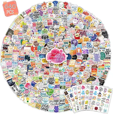 640Pcs Inspirational Quote Stickers For Teens Motivational Planner Stickers For • $13.99