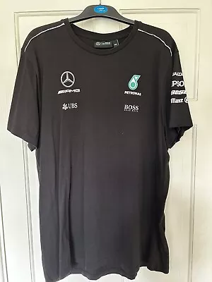 AMG Mercedes Petronas Formula One Black Tshirt XXL • £5