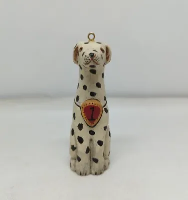 Kurt Adler Fireman Dalmatian Dog Ornament Number One Vintage • $8.95