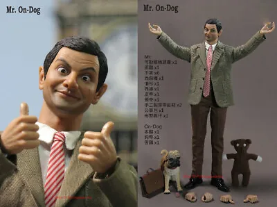  MR. On-DOG Mr. Bean With Dog Eyes Can Move 1/6 Figure Instock • $113.99