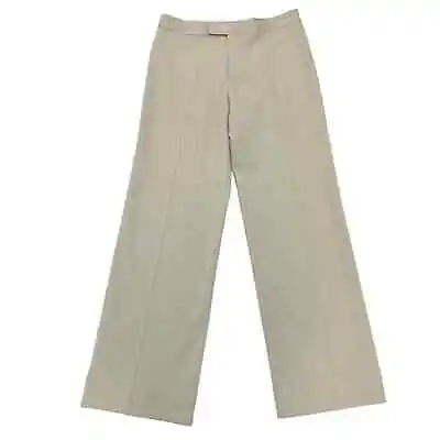 Vertigo Paris Tan Cream Pin Stripe Ankle Pants 6  • $36