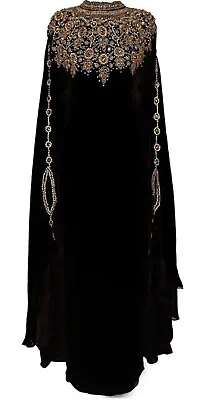 SALE New Moroccan Dubai Kaftans Farasha Abaya Dress Very Fancy Long Gown MS 24 • £49.08