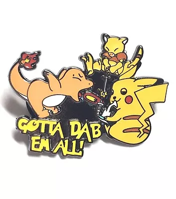 NEW Pokemon Parody Dab Hat Pin Pikachu Dabbing Pinback HEADY Festival Pins • $11.66