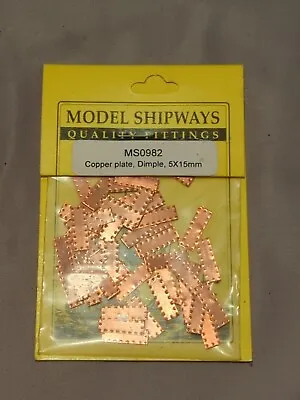 Model Shipway MS0982 Copper Plate Dimple 5x15mm • $5