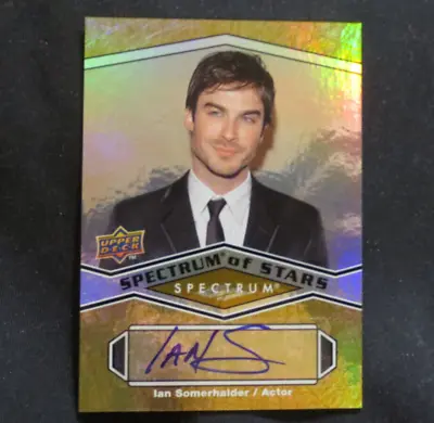 Ian Somerhalder Card Autograph Vampire Diaries Spectrum Of Stars Signed LOST • $130