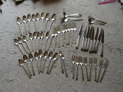 Vintage Community Plate / Stainless Silverware Set Service For 8 (53 Pieces) • $50.25