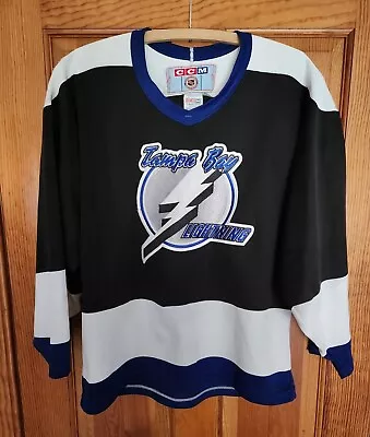 Tampa Bay Lightning NHL CCM Vintage Hockey Jersey Men's Size Small Made In U.S.A • $50