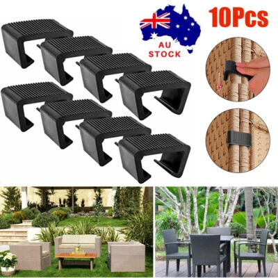 $21.84 • Buy 10PCS Wicker Furniture Clip Outdoor Patio Sectional Sofa Rattan Furniture Clip