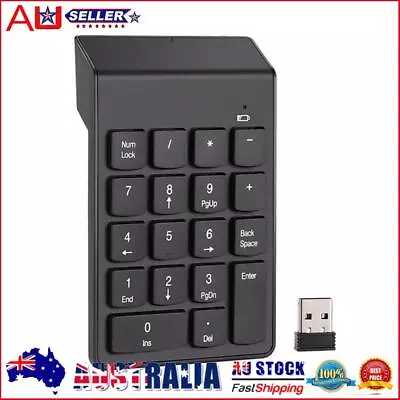 18 Keys 2.4G Wireless Numeric Keypad For Laptop Tablets Digital Keyboard Numpad • $12.55