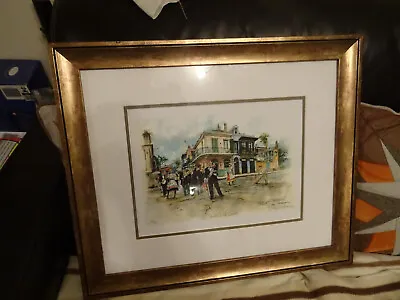 Framed TOMMY THOMPSON Signed Limited Edition `Struttin` In The Quarter` Print • £99