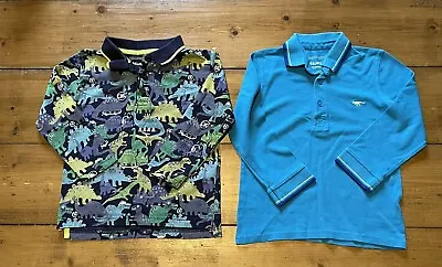 £3.95 • Buy Boys Blue Zoo Long Sleeved Polo T-shirt X 2 Dinosaurs Size 3-4 Years