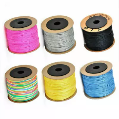 100M  Chinese Knot Rope For Lace Necklace Bracelet Braided Rope Beaded Thread • £4.62