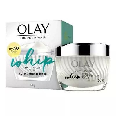 Olay White Radiance Whip UV SPF30 PA+++ Active Moisturiser Smooth All Day 50g • $104.23