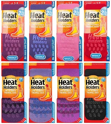 Heat Holders - Ladies Winter Non Slip Gripper Thermal Slipper Socks With Grips • £15.99