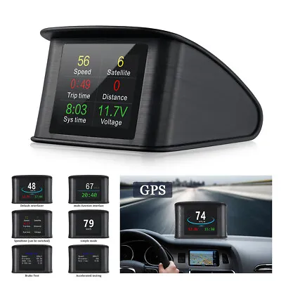 £27.88 • Buy Car HUD Head Up Digital Display KMH & MPH GPS Smart Speedometer OverSpeed Alarm