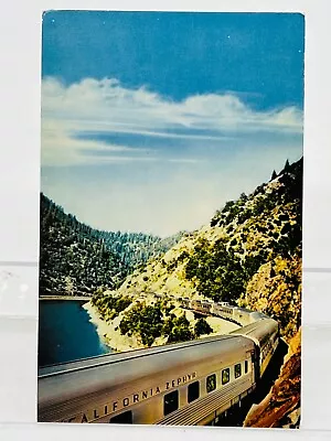 California Zephyr Feather River Canyon CA Railroad Train Vintage Postcard • $4