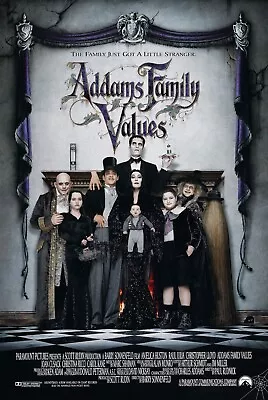 1993 Addams Family Values Movie Poster 11X17 Wednesday Gomez Morticia 🕷🍿 • $12.93