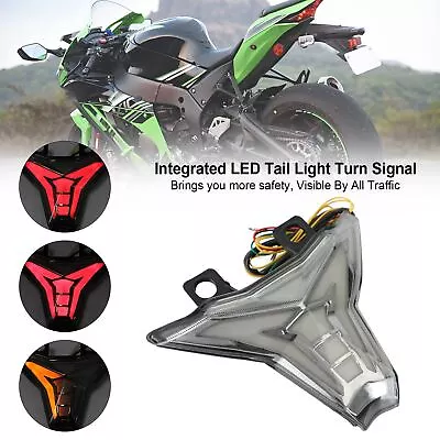 Integrated Tail Light Turn Signal For KAWASAKI Ninja ZX10R Z1000 2013-2022 Black • $35.87