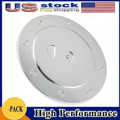 Triple Chrome Fuel Gas Cap Door Cover For 2007-2013 Chevy Silverado Sierra 1500 • $12.99