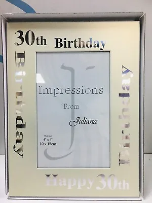 Impressions By Juliana  30th Birthday  Photo Frames Perect Gift 5* • £9.99