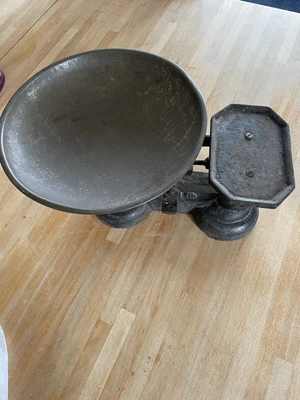 £8 • Buy Antique Vintage Cast Iron Shop Kitchen Weighing Scales, Weigh Up To 7lb