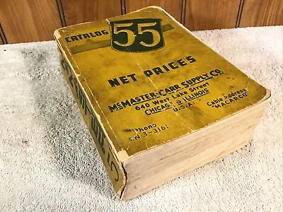 Vintage McMaster Carr Supply Catalog #55 Published In 1948 WW2 Prices • $325.95