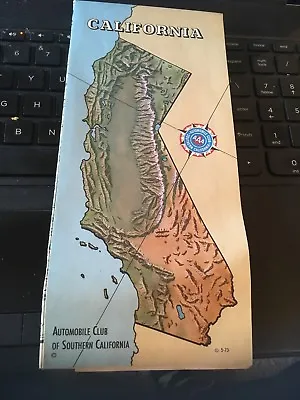 Vintage Map: 1973 AAA Socal - Calfornia • $4.99