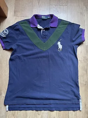 Polo Ralph Lauren Polo Shirt Size Large Mens Wimbledon Style • £34.99