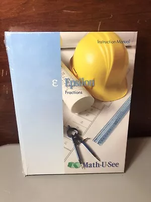 Math U See Epsilon Fractions Instruction Manual SEALED • $20