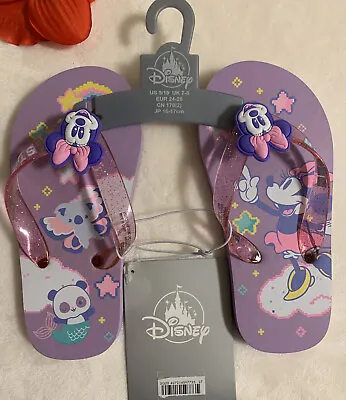 Toddler Girls Disney Minnie Mouse Flip Flops Slippers Multicolor Size 9/10 New • $13.99